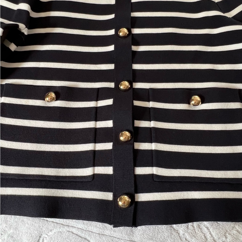 🌟3 for $25🌟 See and Be Seen  Pantsuit Women’s DARK NAVY BLUE/WHITE Ensemble SZ S - Picture 13 of 16